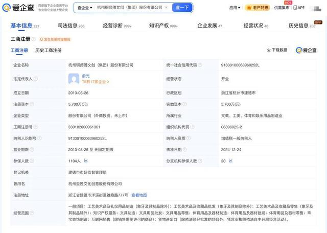 中年男人的“泡泡瑪特” 銅師傅再度遞表，23家分公司布局工藝美術(shù)品賽道